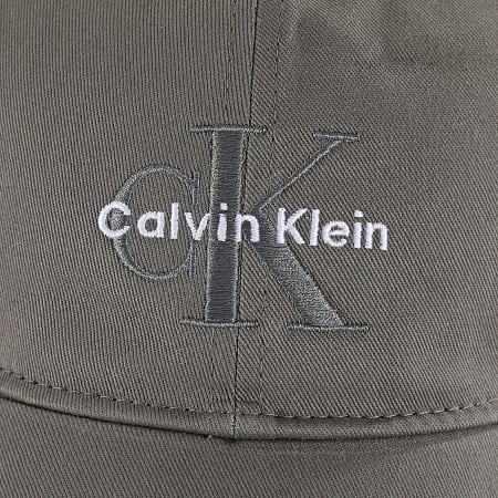 Calvin Klein - Casquette Mono Logo Embroidery 5004 Gris Anthracite