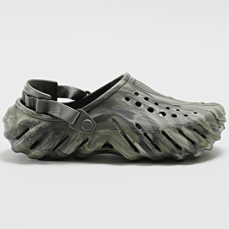 Crocs - Claquettes Echo Marbled Clog Khaki