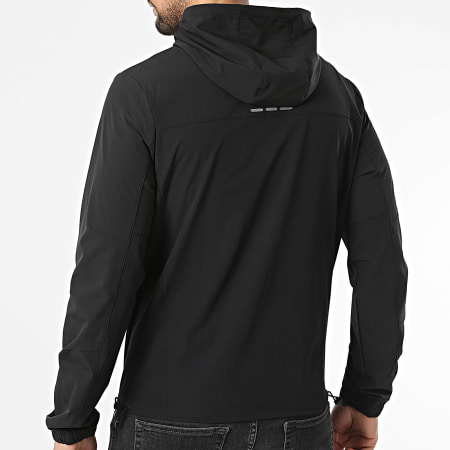Helvetica - Veste Capuche Zippée Bolt Noir