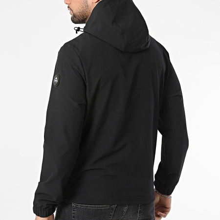 Helvetica - Veste Capuche Zippée Bahia Noir