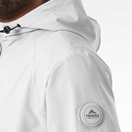 Helvetica - Veste Capuche Zippée Bahia Gris