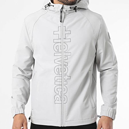 Helvetica - Veste Capuche Zippée Bahia Gris