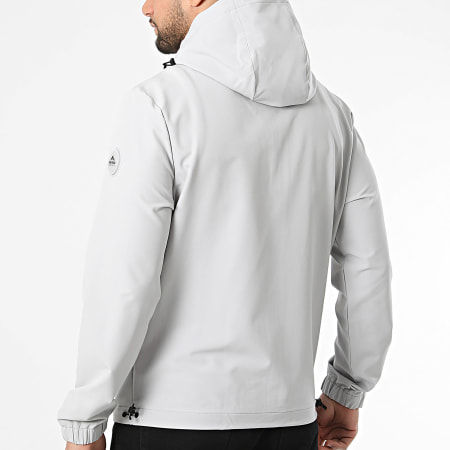 Helvetica - Veste Capuche Zippée Bahia Gris
