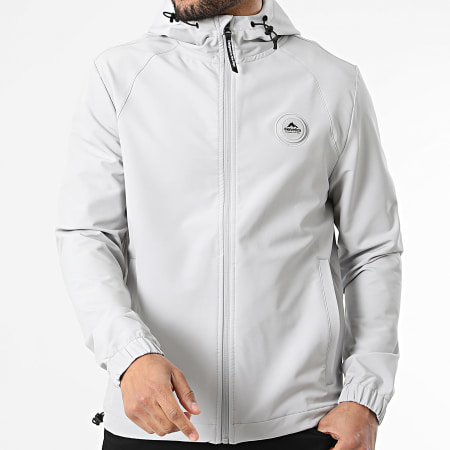 Helvetica - Veste Zippée Capuche Havane Gris