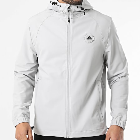 Helvetica - Veste Zippée Capuche Havane Gris