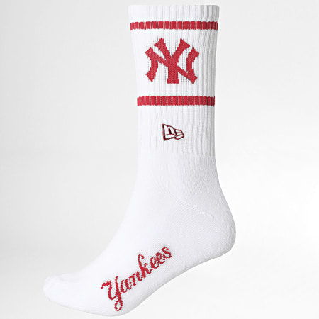 New Era - Pack di 3 paia di calzini NY New York Yankees 60771259 Bianco Verde Rosso Blu