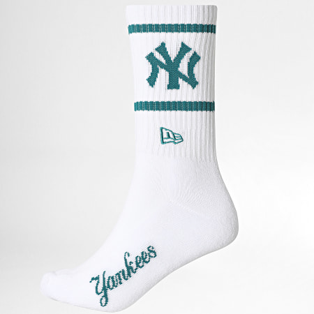 New Era - Pack di 3 paia di calzini NY New York Yankees 60771259 Bianco Verde Rosso Blu