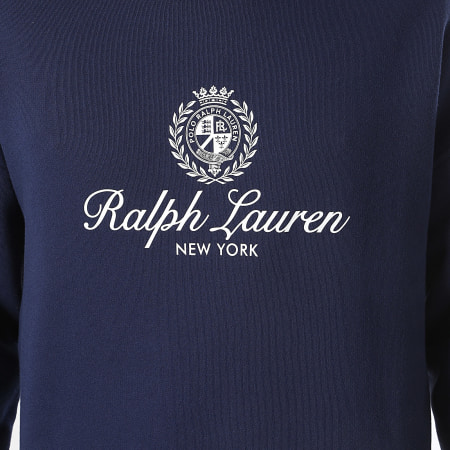 Polo Ralph Lauren - Sweat Crewneck Relaxed Fit Logo NY Bleu Marine