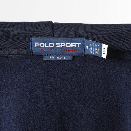Polo Sport Ralph Lauren - Sweat Zippé Capuche Logo Sport Bleu Marine