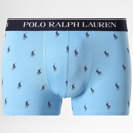 Polo Ralph Lauren - Lot De 3 Boxers Bleu Marine Bleu Clair Rose