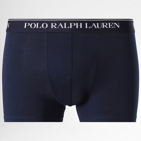 Polo Ralph Lauren - Lot De 3 Boxers Bleu Marine Bleu Clair Rose