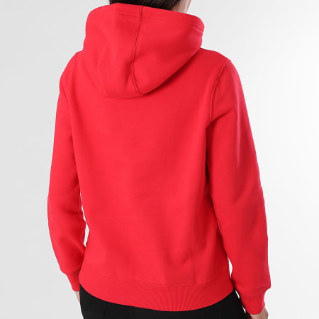 Tommy Jeans - Sweat Capuche Regular Femme Flag 9958 Rouge