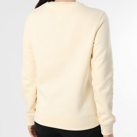 Tommy Jeans - Sweat Crewneck Femme Flag Crew 9959 Beige Clair