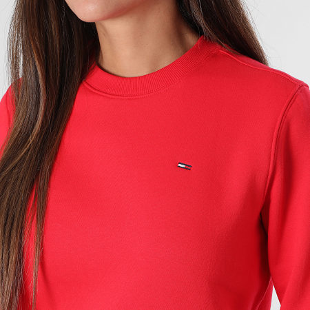 Tommy Jeans - Sweat Crewneck Femme Flag Crew 9959 Rouge