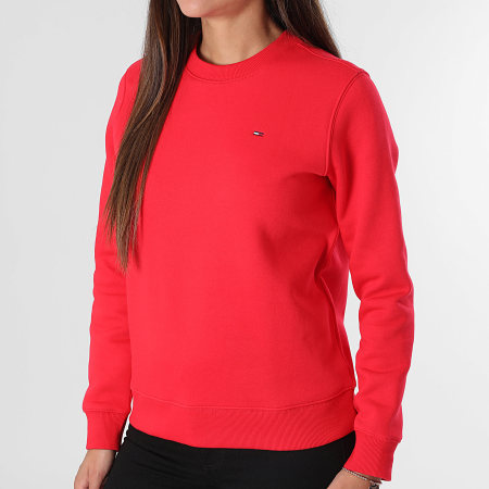 Tommy Jeans - Sweat Crewneck Femme Flag Crew 9959 Rouge