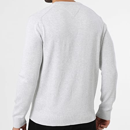 Tommy Jeans - Pull Slim Essential 2853 Gris Clair Chiné