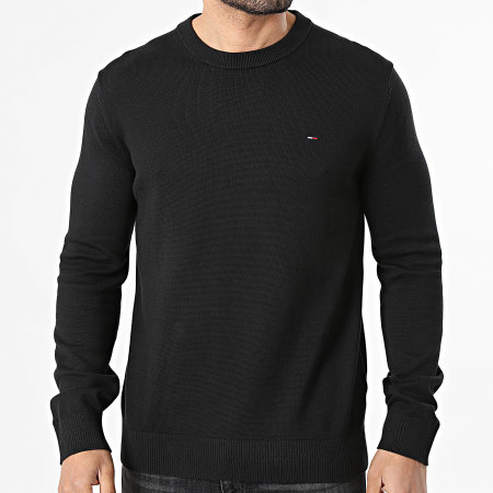 Tommy Jeans - Pull Slim Essential 2853 Noir