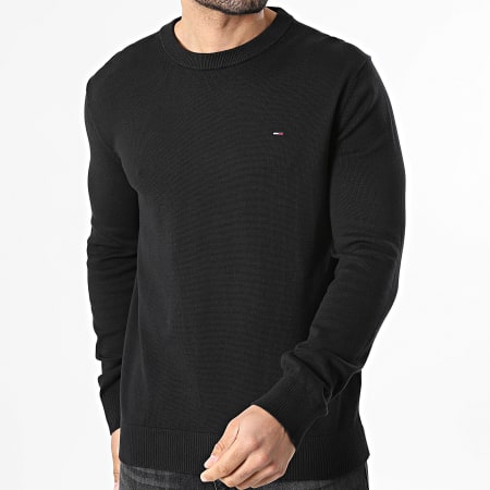 Tommy Jeans - Pull Slim Essential 2853 Noir