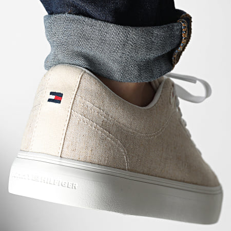 Tommy Hilfiger - Baskets Hi Vulc Core Low Chambray 5818 Ecru