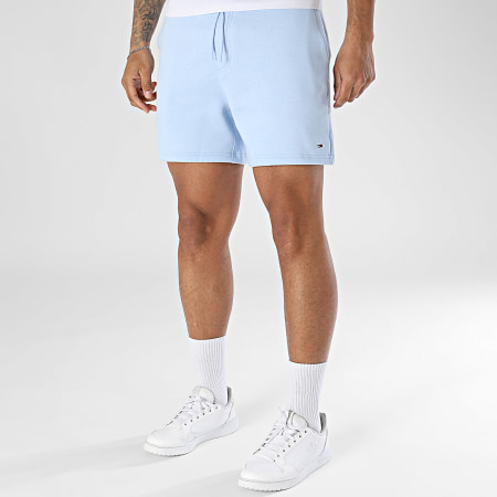Tommy Jeans - Short Jogging Flag Beach 1931 Bleu Clair