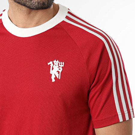 Adidas Originals - Tee Shirt A Bandes Manchester United Originals JM5562 Rouge