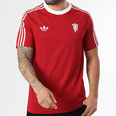 Adidas Originals - Tee Shirt A Bandes Manchester United Originals JM5562 Rouge