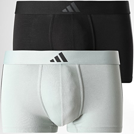 Adidas Sportswear - Lot De 2 Boxers A Bandes 4AM008 Noir Gris