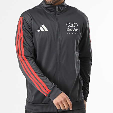 Adidas Sportswear - Veste Zippée A Bandes Audi Revolut Formula One KE6784 Gris Anthracite
