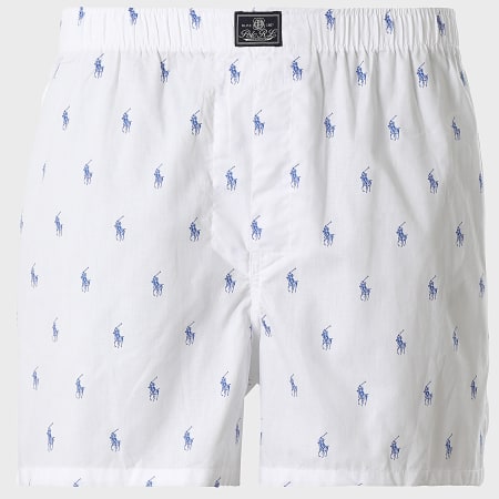 Polo Ralph Lauren - Lot De 3 Caleçons A Rayures Blanc Bleu