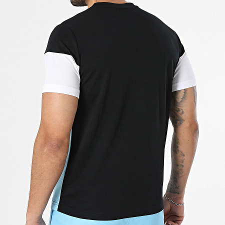 Sergio Tacchini - Ensemble Tee Shirt Et Pantalon Jogging Prave Carson 40845 40850 Bleu Clair Noir