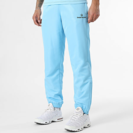 Sergio Tacchini - Ensemble Tee Shirt Et Pantalon Jogging Prave Carson 40845 40850 Bleu Clair Noir