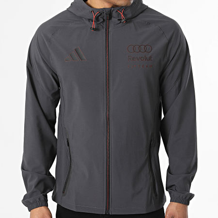 Adidas Sportswear - Veste Capuche Zippée Audi Revolut F1 KR4090 Gris Anthracite