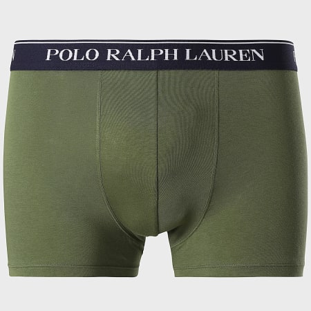 Polo Ralph Lauren - Lot De 3 Boxers Bleu Marine Vert Kaki Rouge