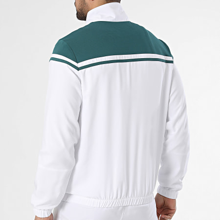 Sergio Tacchini - Ensemble De Survetement Riflesso 41409 Blanc Vert Foncé