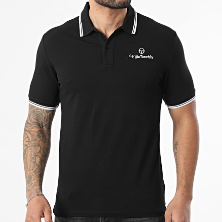 Sergio Tacchini - Polo Manga Corta Reed 025 41075 Negro Blanco