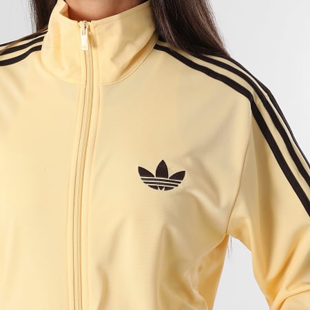 Adidas Originals - Veste Zippée A Bandes Loose Fit Femme FB KU8124 Jaune