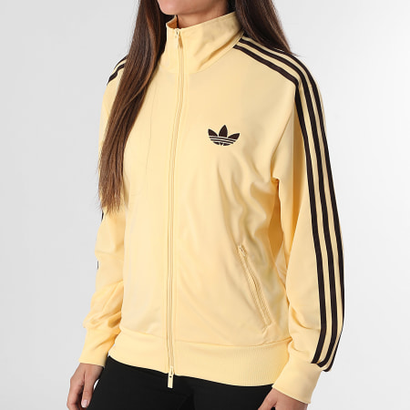 Adidas Originals - Veste Zippée A Bandes Loose Fit Femme FB KU8124 Jaune