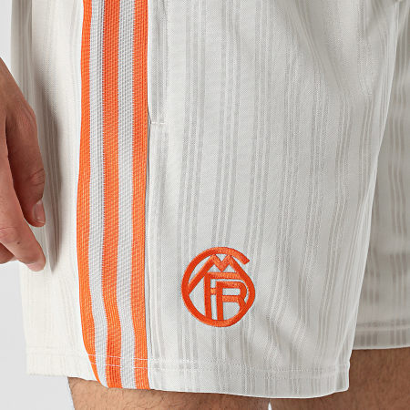 Adidas Originals - Short Jogging A Bandes FC Bayern Munich JZ2734 Beige Orange