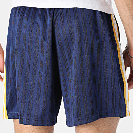 Adidas Originals - Short Jogging A Bandes Real Madrid JZ9155 Bleu Marine Jaune Blanc