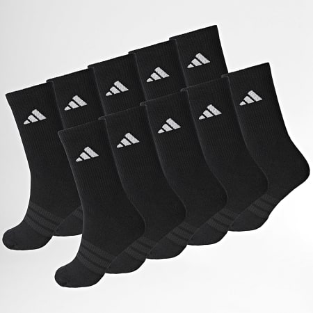 Adidas Sportswear - Lot De 10 Paires De Chaussettes Essential Crew KS5525 Noir