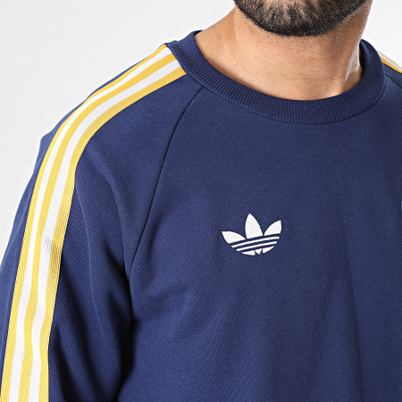 Adidas Originals - Sweat Crewneck A Bandes Real Madrid Originals KE3847 Bleu Marine