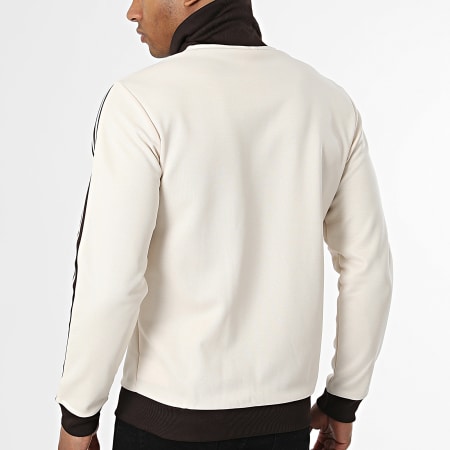 Adidas Originals - Veste Zippée A Bandes Beckenbauer KQ9491 Beige Marron