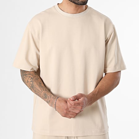 Classic Series - Completo T-Shirt E Pantaloncino Jogger 706 Beige