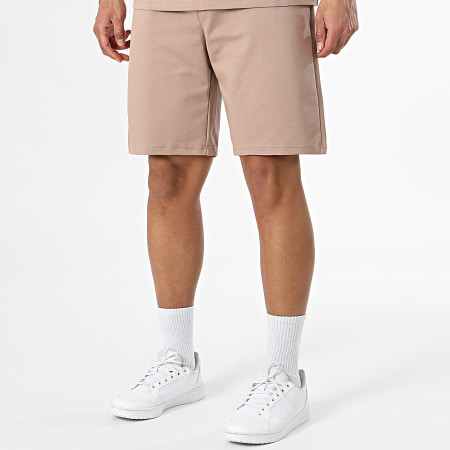 Classic Series - Completo T-Shirt E Pantaloncino Da Jogging 706 Beige Scuro