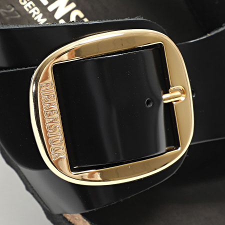 BIRKENSTOCK - Sandales Femme Madrid Big Buckle High-Shine Black