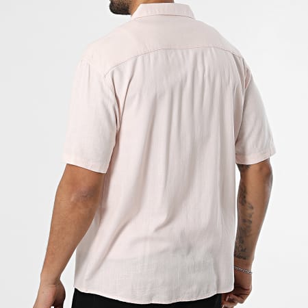 KZR - Chemise Manches Courtes En Lin 210 Rose Clair
