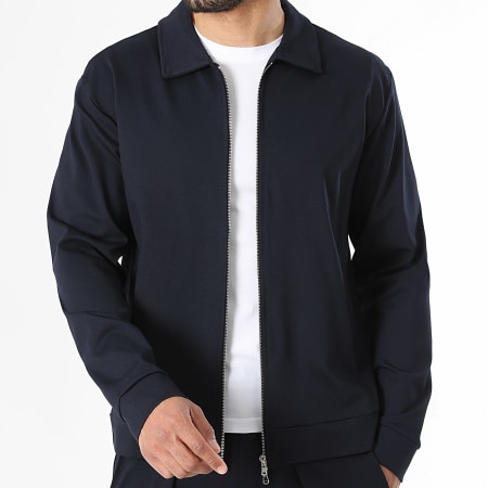 LBO - Veste Double Zip 2600 Bleu Marine