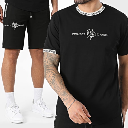 PXP - Ensemble Tee Shirt Et Short Jogging 2210218 2240218 Noir