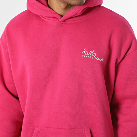 Sixth June - Sudadera con capucha M12944KSW Rosa Fucsia