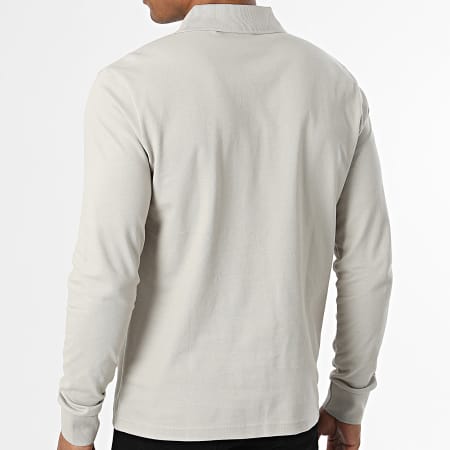 BOSS - Polo de manga larga Passerby 50507704 Gris
